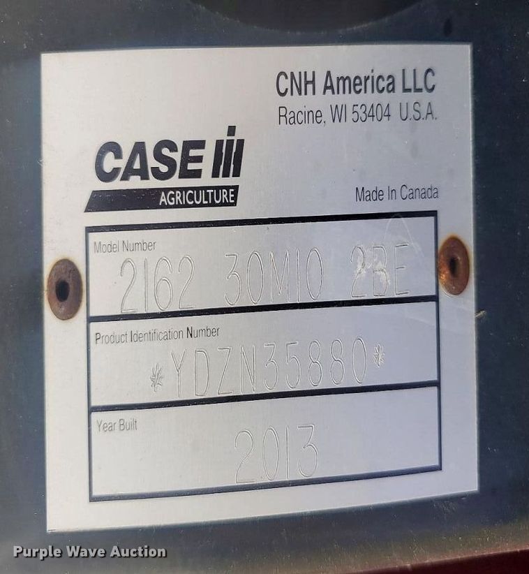 image for item YA2159 2013 Case IH 2162 30MIO 2BE flex draper head