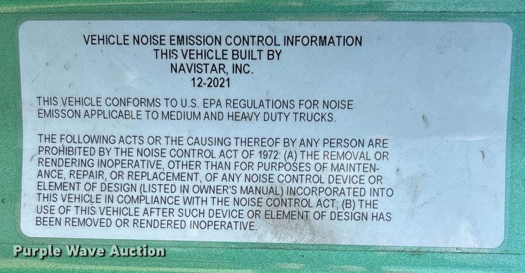 image for item DW7400 2022 International LT625 semi truck