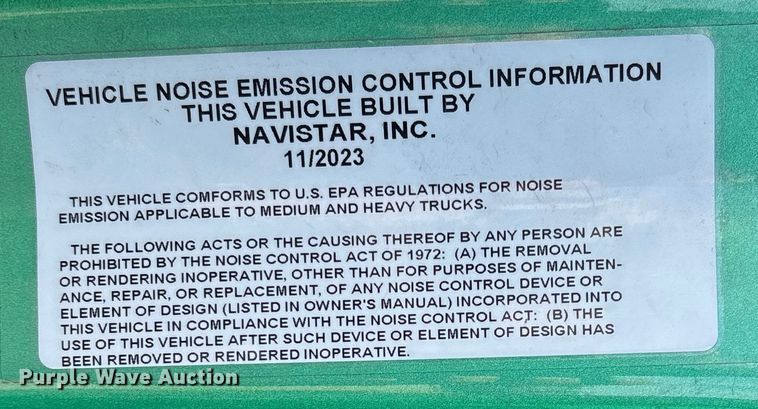 image for item DW7401 2024 International LT625 semi truck