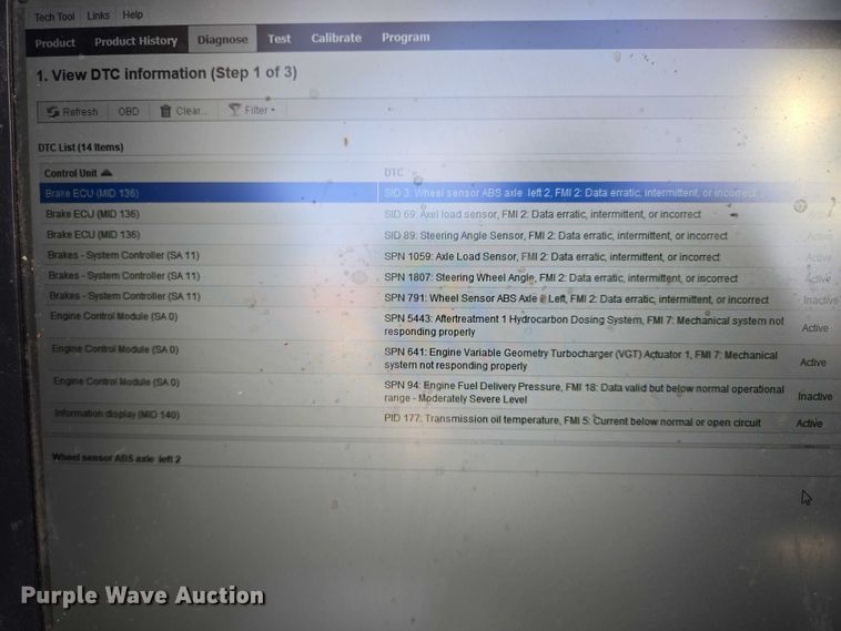 image for item EB1223 2012 Mack Pinnacle semi truck