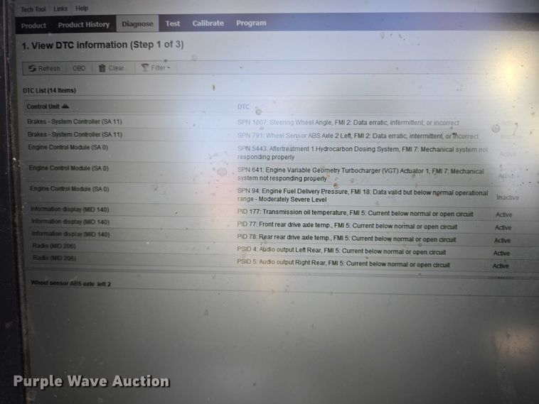 image for item EB1223 2012 Mack Pinnacle semi truck