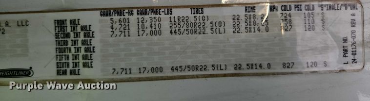 image for item EB1259 2015 Freightliner Cascadia semi truck