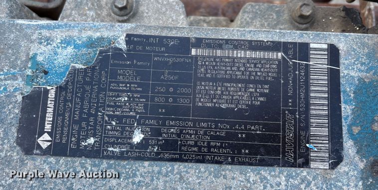 image for item EJ7777 International A250F engine