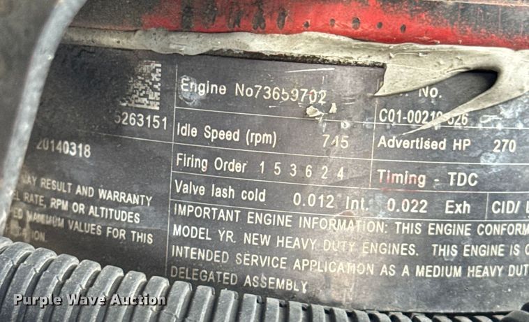 image for item EN0906 2015 Freightliner M2 semi truck