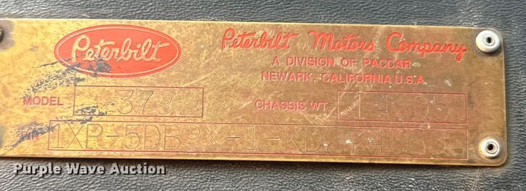 image for item EP2711 1989 Peterbilt 379 semi truck