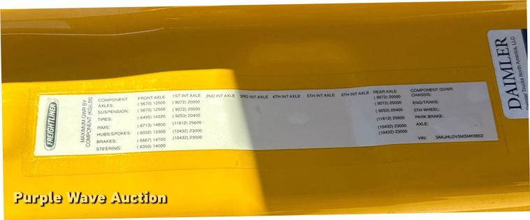 image for item ES5704 2021 Freightliner Cascadia 126 semi truck