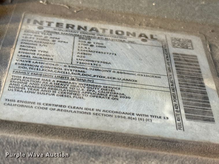 image for item ES5706 2021 International LT625 6X4 semi truck