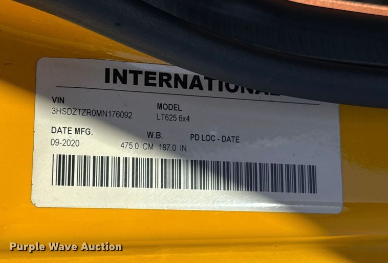 image for item ES5706 2021 International LT625 6X4 semi truck