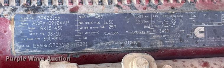 image for item ES5720 2011 Kenworth T800 semi truck