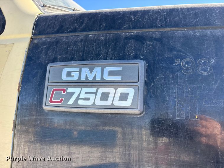 image for item ES8522 1998 GMC C7500 sewer jetter truck