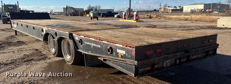 image for item ET4327 2007 Trail-Eze TE70HT48 drop deck hydraulic tail equipment trailer