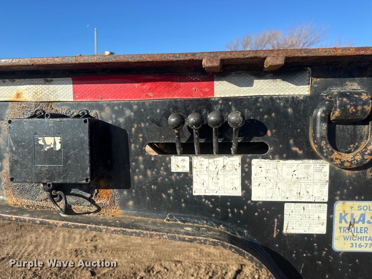 image for item ET4327 2007 Trail-Eze TE70HT48 drop deck hydraulic tail equipment trailer