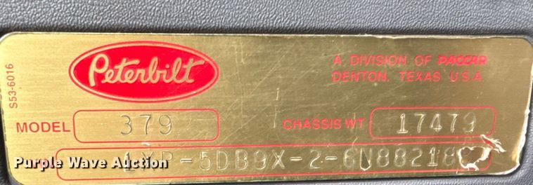 image for item ET4329 2006 Peterbilt 379 semi truck