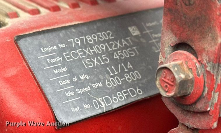 image for item ET4367 2015 International LoneStar semi truck