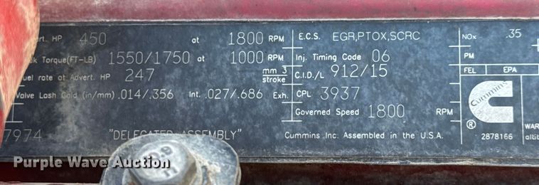 image for item ET4372 2014 Kenworth W900 semi truck