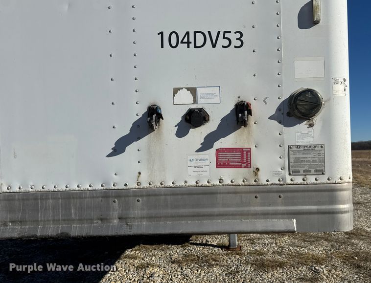 image for item ET4373 2016 Hyundai VI2530152 –AJS dry van trailer