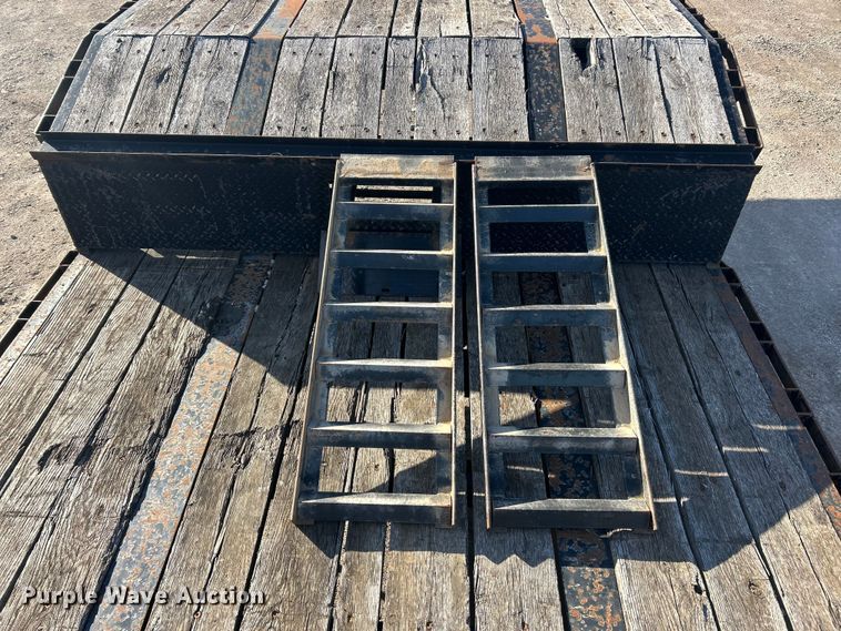 image for item ET6856 2021 Kaufman drop deck equipment trailer