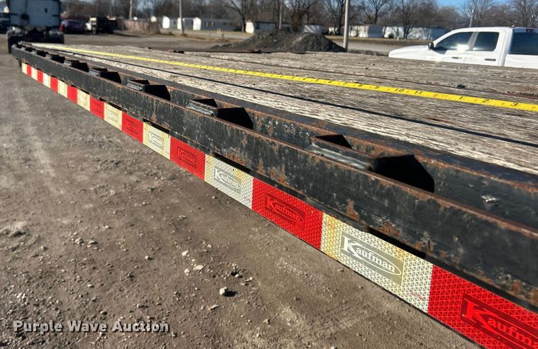 image for item ET6856 2021 Kaufman drop deck equipment trailer