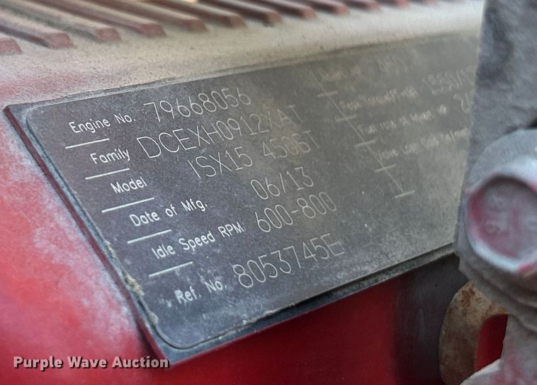 image for item ET6857 2014 International ProStar+122 semi truck