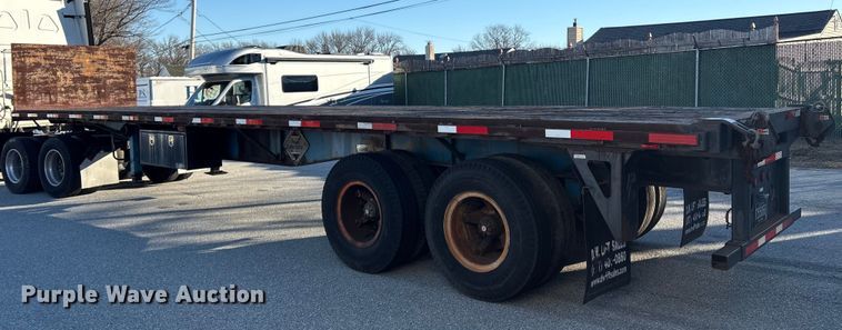 image for item ET8643 1986 Fruehauf PB80-F2-40 flatbed trailer