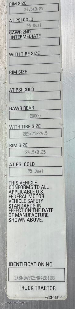 image for item EU7064 2021 Kenworth W900 semi truck