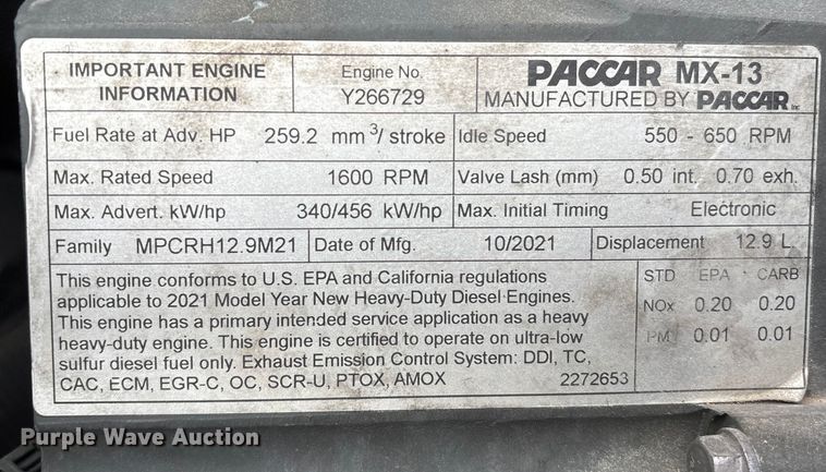 image for item EU7066 2022 Kenworth T680 semi truck