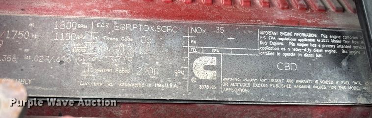 image for item EU7091 2012 Kenworth T800 semi truck