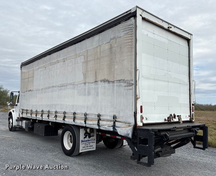 image for item EU7092 2016 Freightliner M2 side curtain box truck