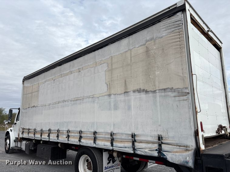image for item EU7092 2016 Freightliner M2 side curtain box truck