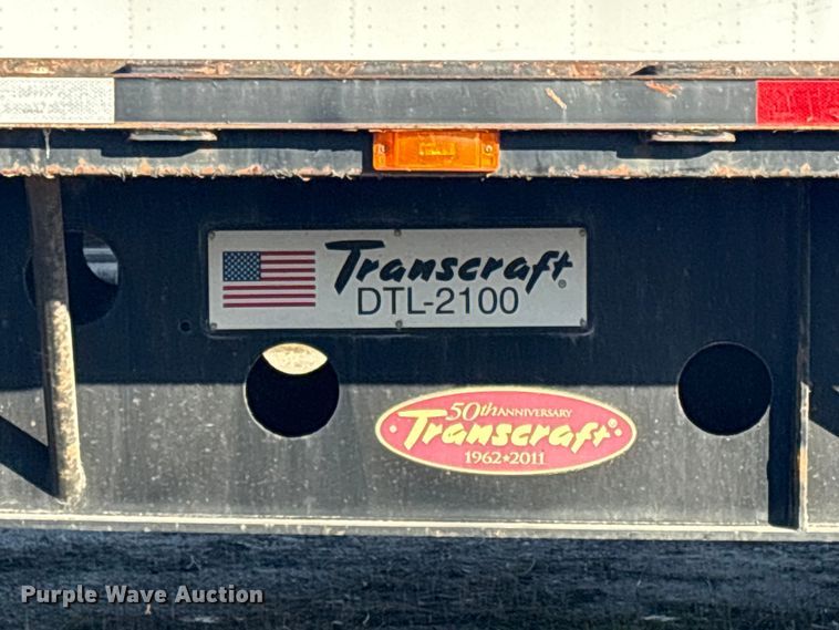 image for item EV2663 2012 Transcraft DTL-2100 drop deck equipment trailer