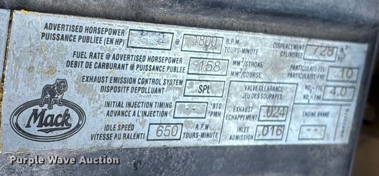 image for item FG0028 1999 Mack CH600 semi truck