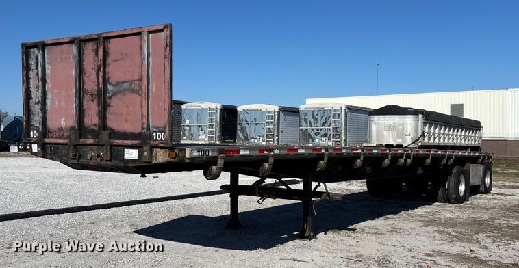 image for item FG0029 1997 Fontaine LFTW-6-8048WSAWK flatbed trailer