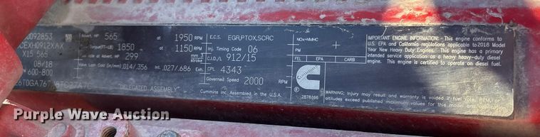 image for item FG2543 2022 Peterbilt 389 semi truck