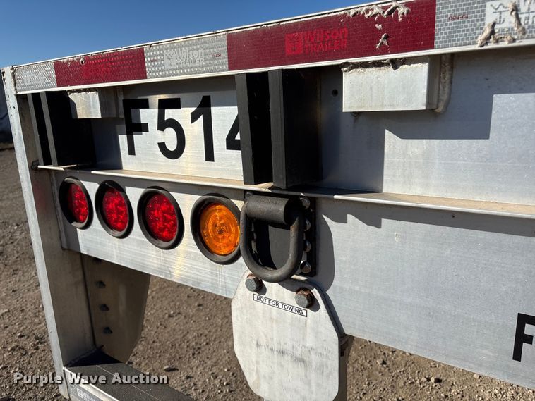 image for item FG2545 2022 Wilson AF-1080 flatbed trailer