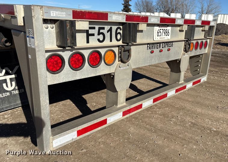 image for item FG2546 2022 Wilson AF-1080 flatbed trailer