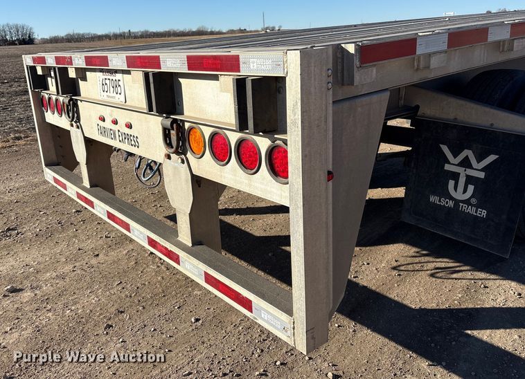 image for item FG2547 2022 Wilson AF-1080 flatbed trailer