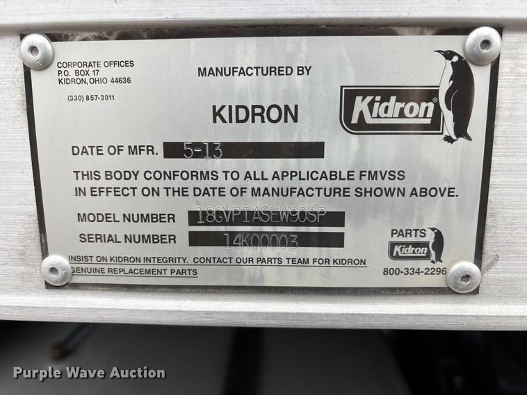 image for item FK1109 2014 Freightliner Business Class M2 refrigerated truck