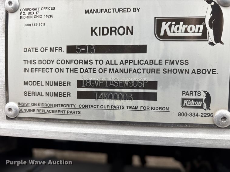 image for item FK1109 2014 Freightliner Business Class M2 refrigerated truck