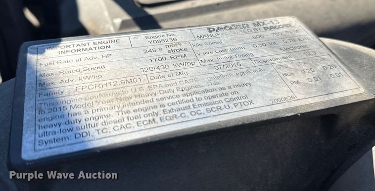 image for item FK1576 2016 Kenworth T880 semi truck