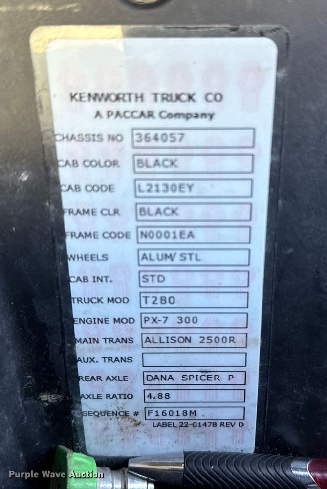 image for item YA1511 2024 Kenworth T280 rollback truck