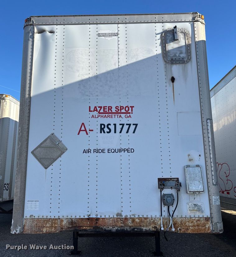 image for item YA1582 1995 Wabash dry van trailer
