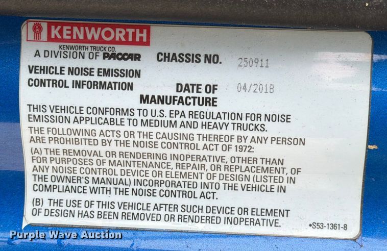 image for item YA1630 2019 Kenworth T680 semi truck