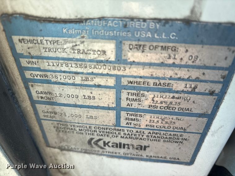 image for item YA1701 2008 Kalmar Ottawa yard truck