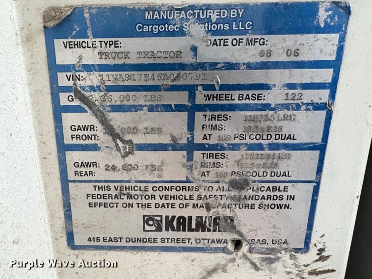 image for item YA1703 2006 Kalmar CYT 30 yard truck