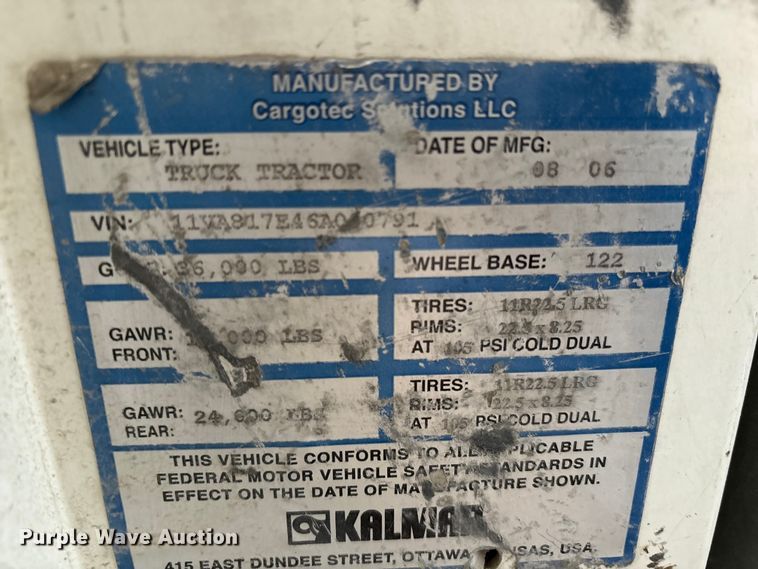 image for item YA1703 2006 Kalmar CYT 30 yard truck