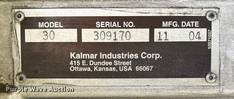 image for item YA1705 2005 Kalmar CYT 30 yard truck