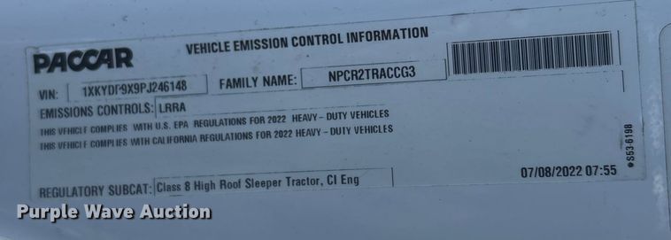 image for item YA1785 2023 Kenworth T680 semi truck