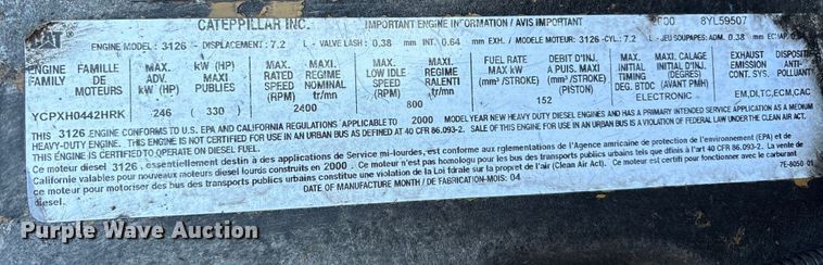 image for item YA1815 2001 Freightliner FL70 mobile medical unit