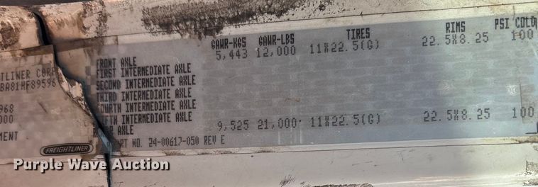 image for item YA1815 2001 Freightliner FL70 mobile medical unit