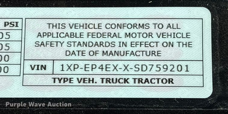 image for item YA1907 2025 Peterbilt 589 semi truck